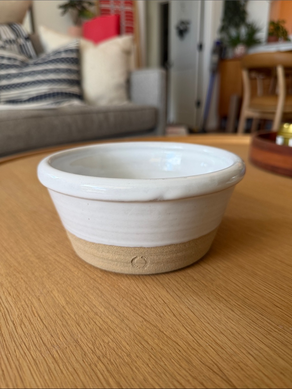 Handmade Stoneware Dog Bowl from Farmhouse Pottery
